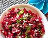 A picture of step 3 of Beetroot Poriyal.