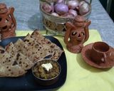 A picture of step 3 of Sweet flavour some malai parathas.