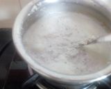 A picture of step 2 of Coconut kheer.