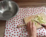 A picture of step 2 of Cucumber and Zucchini Salad with Yogurt Sauce and Homemade Nachos.