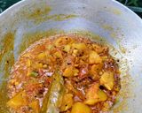 A picture of step 6 of Potato, Dry Yellow Peas Curry (Aloo, Yellow Matar Subzi).