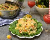 A picture of step 9 of Chinese fried rice with Russian salad.
