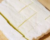 A picture of step 1 of Dahi paneer.