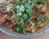 A picture of step 6 of Baingan bartha stuffed bread.