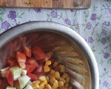 A picture of step 3 of Pasta mix vegetables salad.