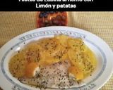 Foto del paso 15 de la receta: Filetes de Lubina al horno con Limón y patatas