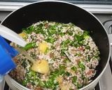 A picture of step 6 of Spinach Rice 🥬🥬.