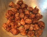 A picture of step 4 of Dry Soya Chilli.