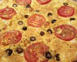 A picture of step 3 of Tomato, olive and feta quiche.