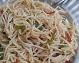 A picture of step 4 of Veg Hakka Noodles.