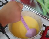 عکس مرحله 2 از دستور دسر کاسترد نارگیلی با بیسکوییت