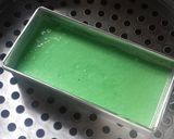 Foto langkah ke 3 dari resep brownies kukus pandan with blueberi sauce.