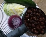 A picture of step 1 of Simple chana chat.