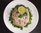 A picture of step 6 of Kodo millet upma.