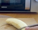 Foto del paso 3 de la receta: Wrap integral de mantequilla de cacahuete, plátano y algarroba en polvo