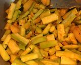 A picture of step 4 of Dudh Jhinge / Milky Ridge Gourd.