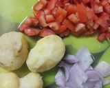 A picture of step 1 of Mumbai's tawa pulav.