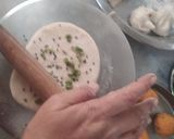 A picture of step 6 of Aloo Kulcha (no yeast).