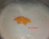 A picture of step 1 of Orange Pudding.