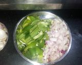 A picture of step 1 of Chili Paneer.