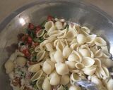 A picture of step 1 of Cold Pasta sandwich (in quaid e azam tomb shape).