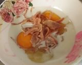 รูปขั้นตอนการทำที่ 2 ของ ไข่ม้วนชีสแฮม
