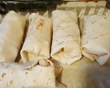 A picture of step 3 of White chicken burrito casserole.