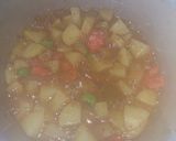 A picture of step 3 of Aloo saim phali.