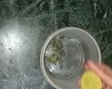 A picture of step 1 of Green Tea Shikanji.
