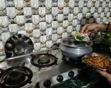 A picture of step 1 of Chana Dal Pulao.