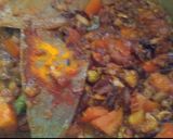 A picture of step 4 of Masoor Dal pulao.