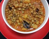 A picture of step 6 of Tur dana(pigeon pea) and batata sabzi.