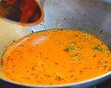 A picture of step 5 of Tri-Color Bell Pepper Cabbage Jhol Momos.