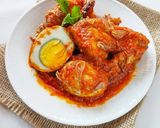 Foto langkah ke 6 dari resep Ayam dan telur masak habang khas Banjarmasin.