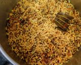 A picture of step 2 of Sprout pulav.