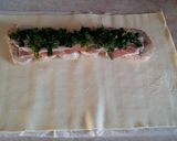 Tésztabundában sült rakott csirkemell #medvehagyma recept fázis 12 fotója