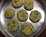A picture of step 3 of Raw Banana Patties.