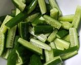 Hình bước làm 1 của món Dưa chuột ngâm nước tương
