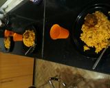 A picture of step 11 of Jollof rice and Turkey.