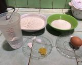 Foto langkah ke 1 dari resep Bolu kukus mekar tanpa soda.