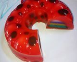 Foto langkah ke 7 dari resep Puding rainbow polkadot #BikinBareng.
