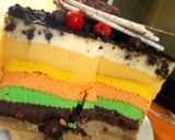 Foto langkah ke 9 dari resep Cake birthday aneka rasa mix dengan puding roti tawar no mixer.