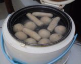 Foto langkah ke 5 dari resep Pempek rebon isi telor puyuh.