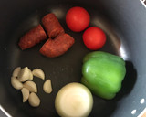 Foto del paso 1 de la receta: Garbanzos con chorizo y arroz 🍛
