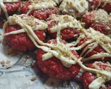 Φωτογραφία βήματος 6 της συνταγής Red velvet ♥️ μελομακάρονα!!