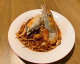 รูปขั้นตอนการทำที่ 9 ของ สปาเกตตีอกไก่ ท้อปปิ้งกุ้งก้ามกราม