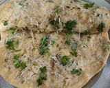 A picture of step 4 of Mooli ka parantha.