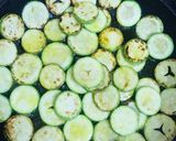 A picture of step 1 of Zucchini in creamy lemon butter sauce.