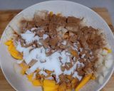 Foto del paso 1 de la receta Crujiente de Mango, Pera y Pasas
