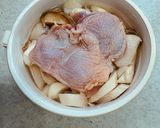 蜜梨杏鮑雞的食譜步驟2照片